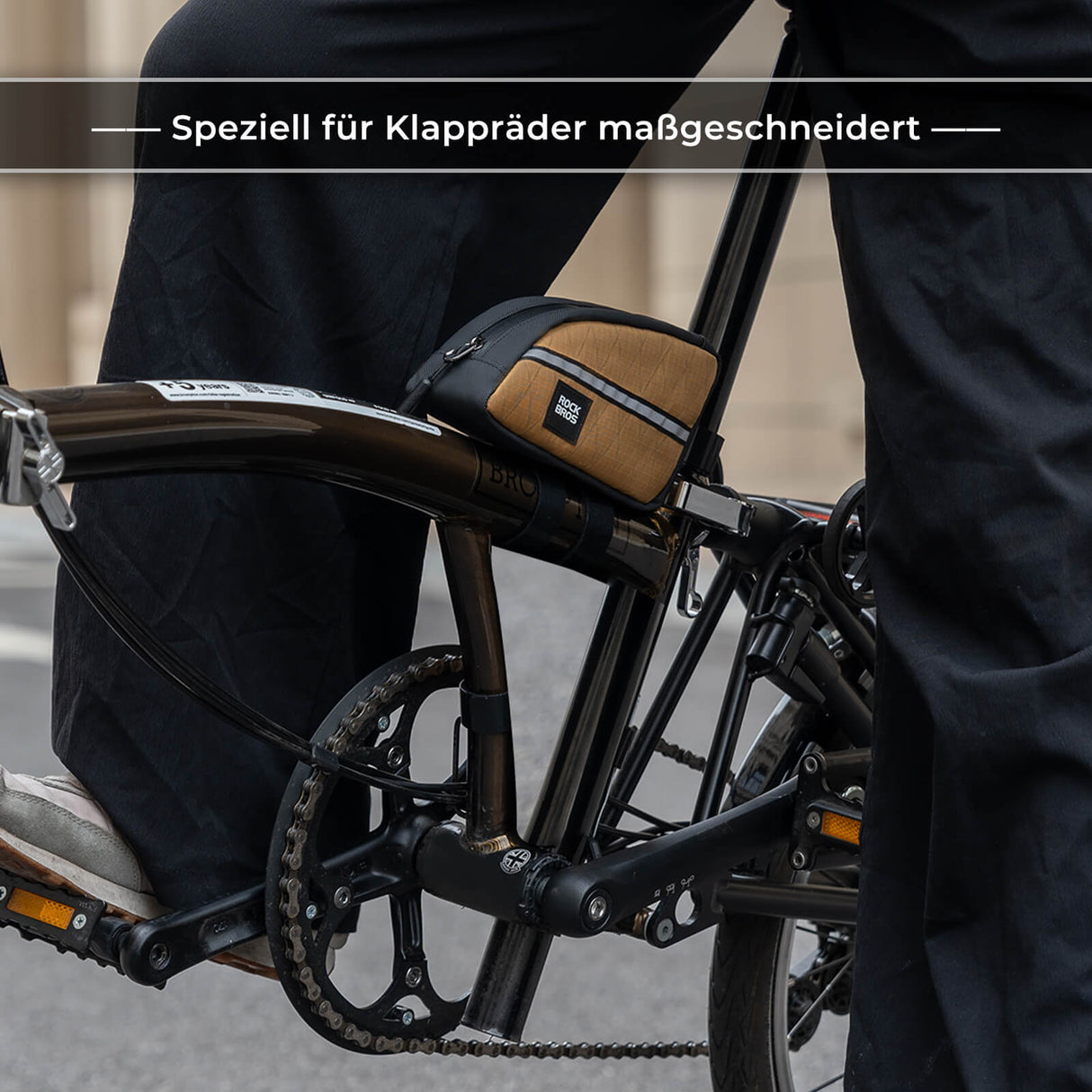 ROCKBROS Oberrohrtasche 0,8L Leicht für Klapprad Falträder 5 Farben