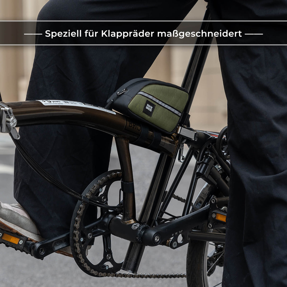 ROCKBROS Oberrohrtasche 0,8L Leicht für Klapprad Falträder 5 Farben