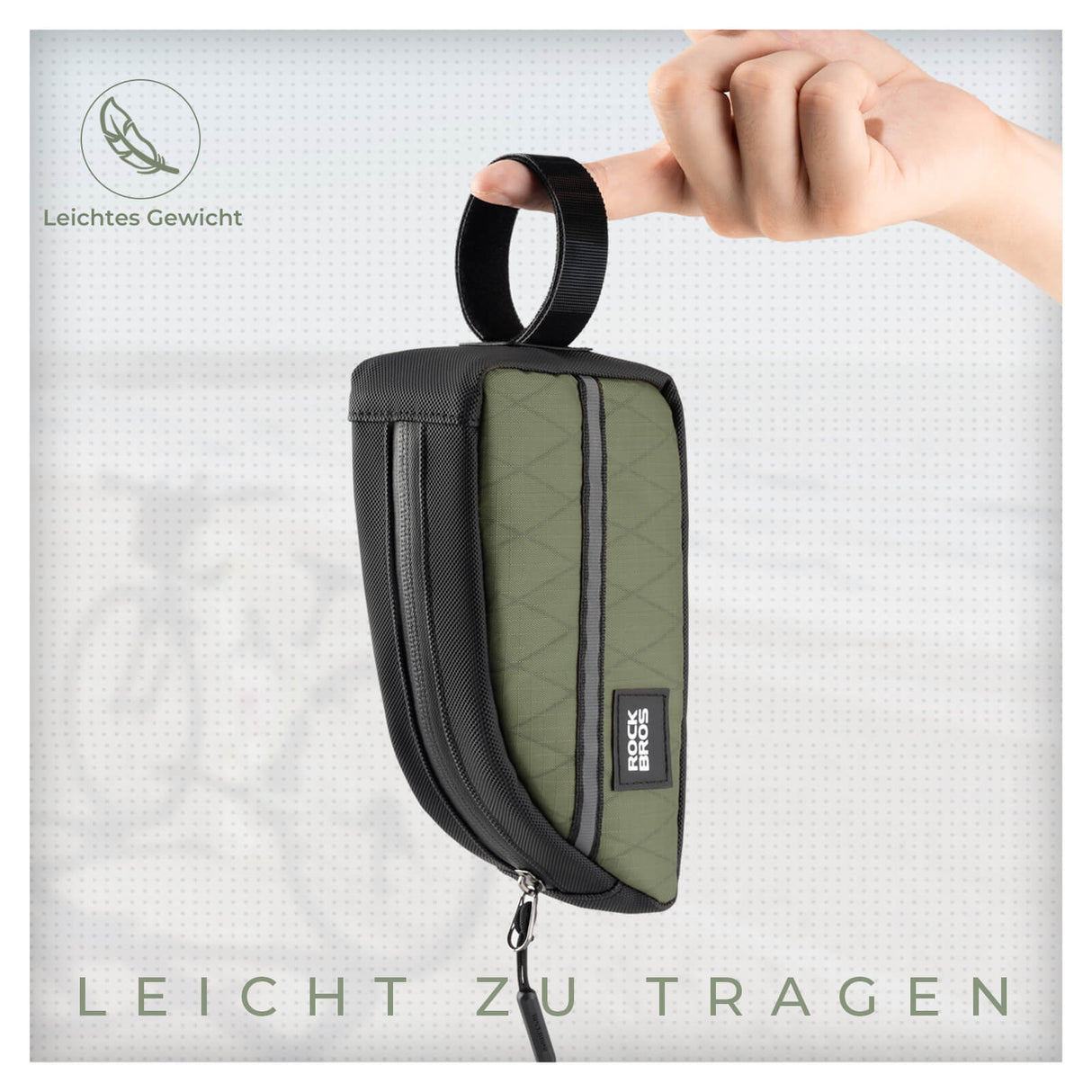 ROCKBROS Oberrohrtasche 0,8L Leicht für Klapprad Falträder 5 Farben