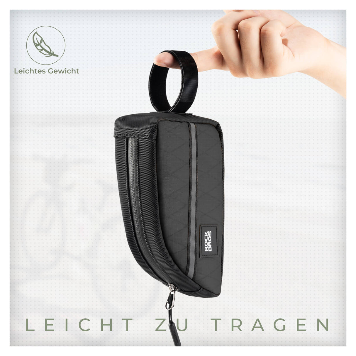 ROCKBROS Oberrohrtasche 0,8L Leicht für Klapprad Falträder 5 Farben