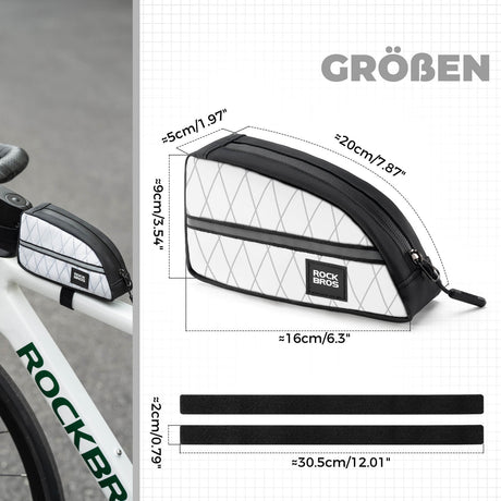 ROCKBROS Oberrohrtasche 0,8L Leicht für Klapprad Falträder 5 Farben