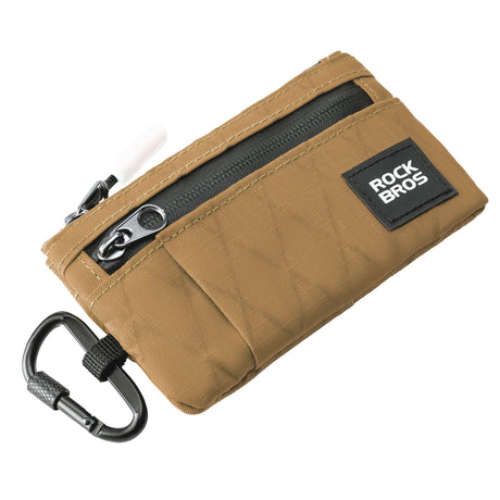ROCKBROS Portemonnaie Geldbeutel Handytasche Tragbare mit Hängeschloss-Khaki