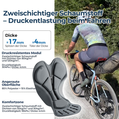 ROCKBROS Schnelltrocknende Fahrradhose Atmungsaktiv Ergonomisch Herren Sommer für Rennrad MTB