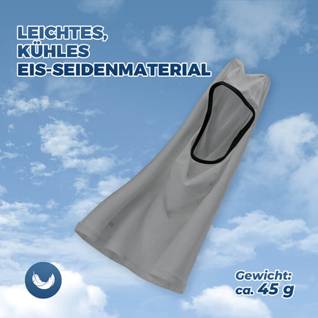 ROCKBROS Sommer Sturmhaube UPF40+ Balaclava Gesichtsmaske Schnelltrocknend-Grau