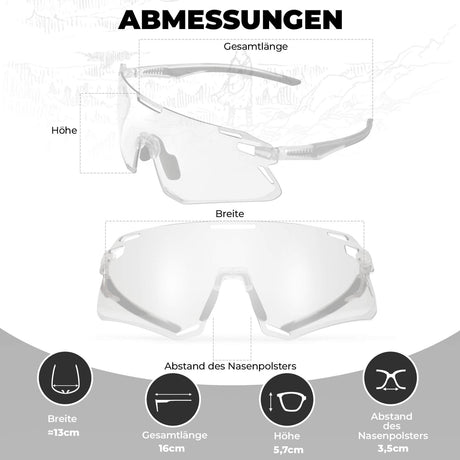 ROCKBROS Sonnenbrille Winddichte Fahrradbrille für Outdoor-Sportarten - ROCKBROS-EU