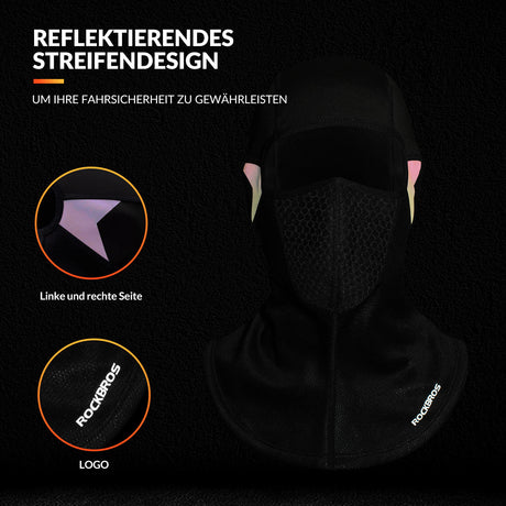 ROCKBROS Sturmhaube Herbst/Winter Balaclava Gesichtsmaske Warm Winddicht