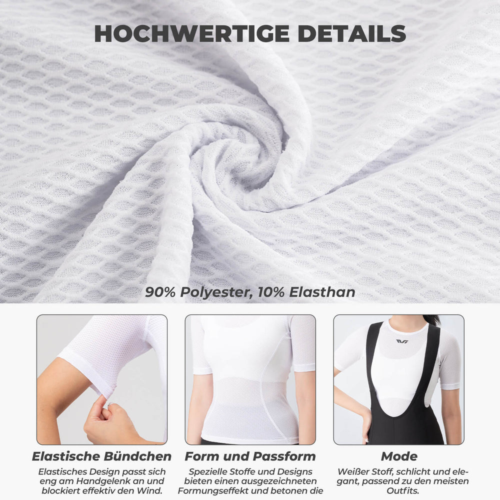ROCKBROS TVI Damen Kurzarm-Radtrikot Atmungsaktives Trikots Sommer