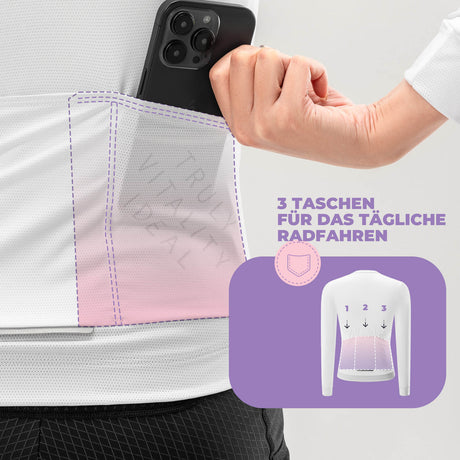 ROCKBROS TVI Damen Langarm-Radtrikot  Fahrradbekleidung für MTB & Rennrad