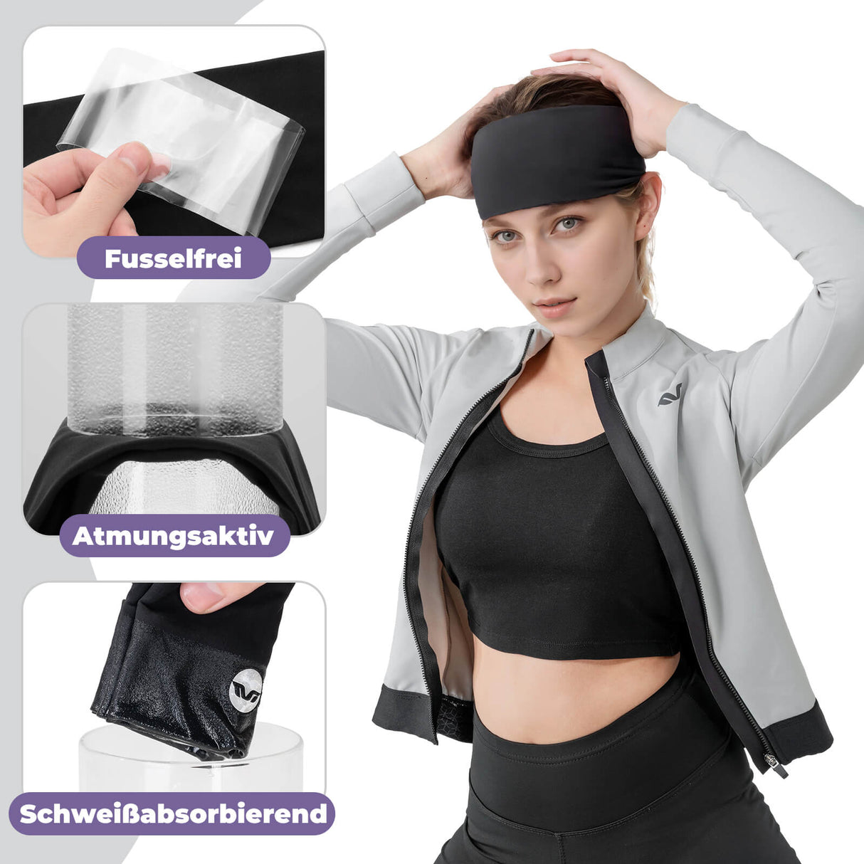 ROCKBROS TVI Stirnbänder Sport Headband für Damen Elastisch