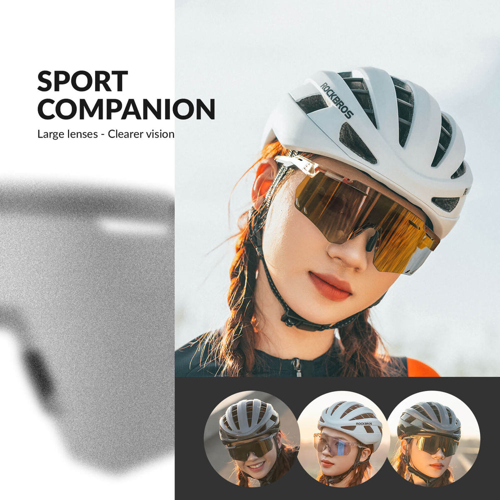 ROCKBROS Ultraleicht Fahrradbrille Selbsttönende Sonnenbrille mit UV400-Schutz - ROCKBROS-EU