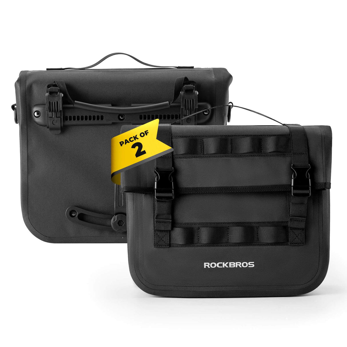 ROCKBROS Wasserdicht Fahrrad Gepäckträgertasche mit Schultergurt hinten 15L