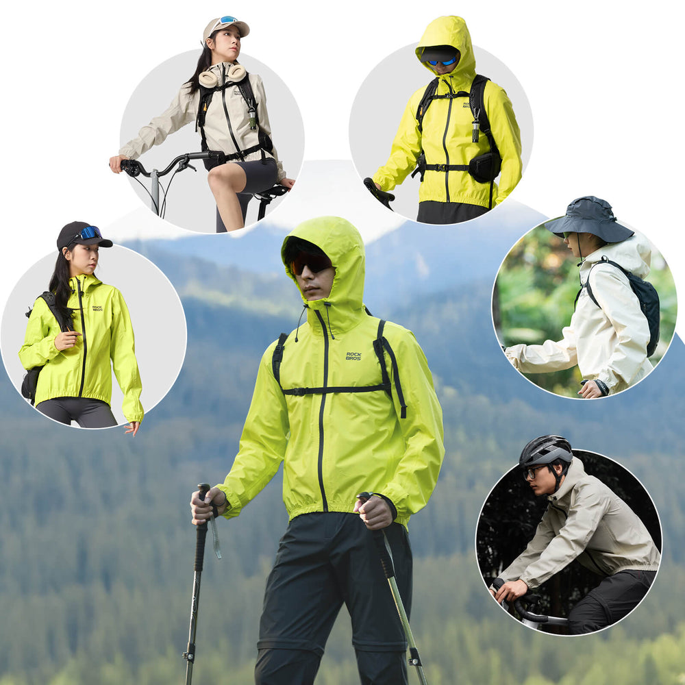 ROCKBROS Winter Jacke Regenjacke Leicht Wasserdicht HerrenDamen