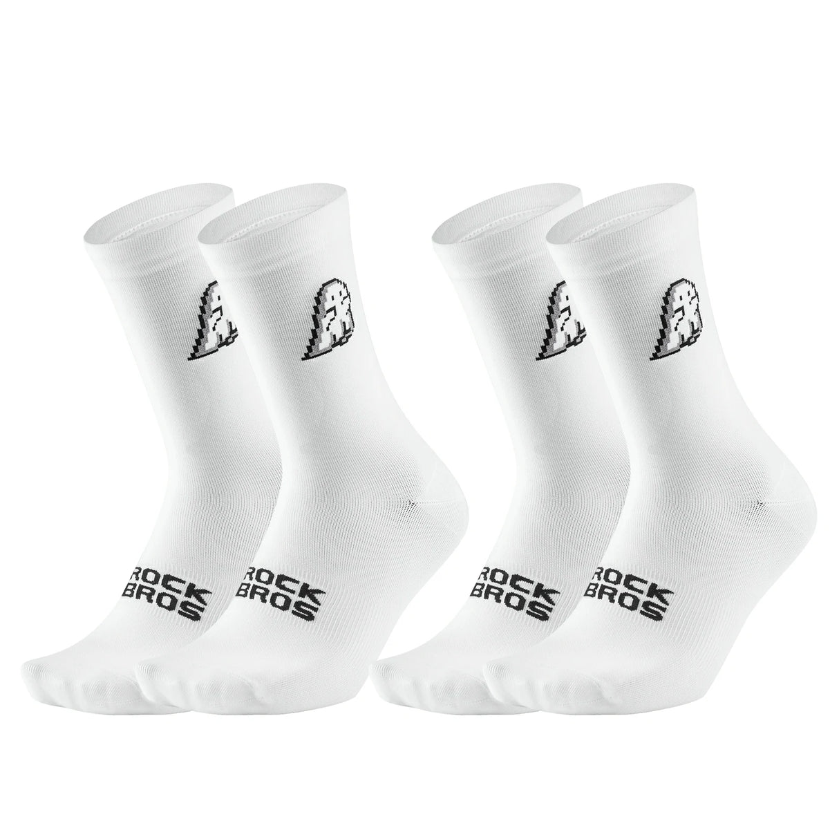 Rennrad‑Socken – Atmungsaktiv mit verstärkter Ferse, 2 Paar