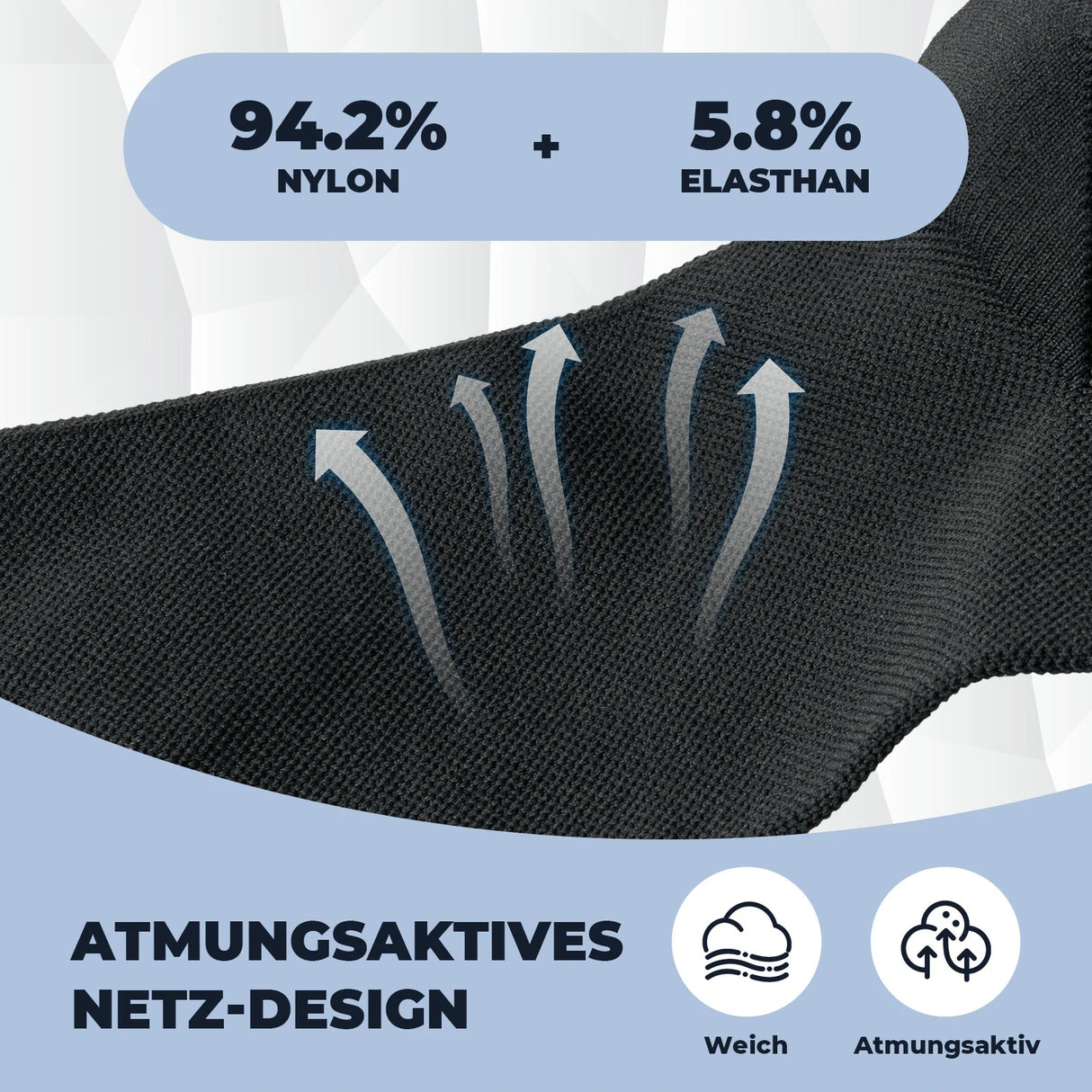 Rennrad‑Socken – Atmungsaktiv mit verstärkter Ferse, 2 Paar