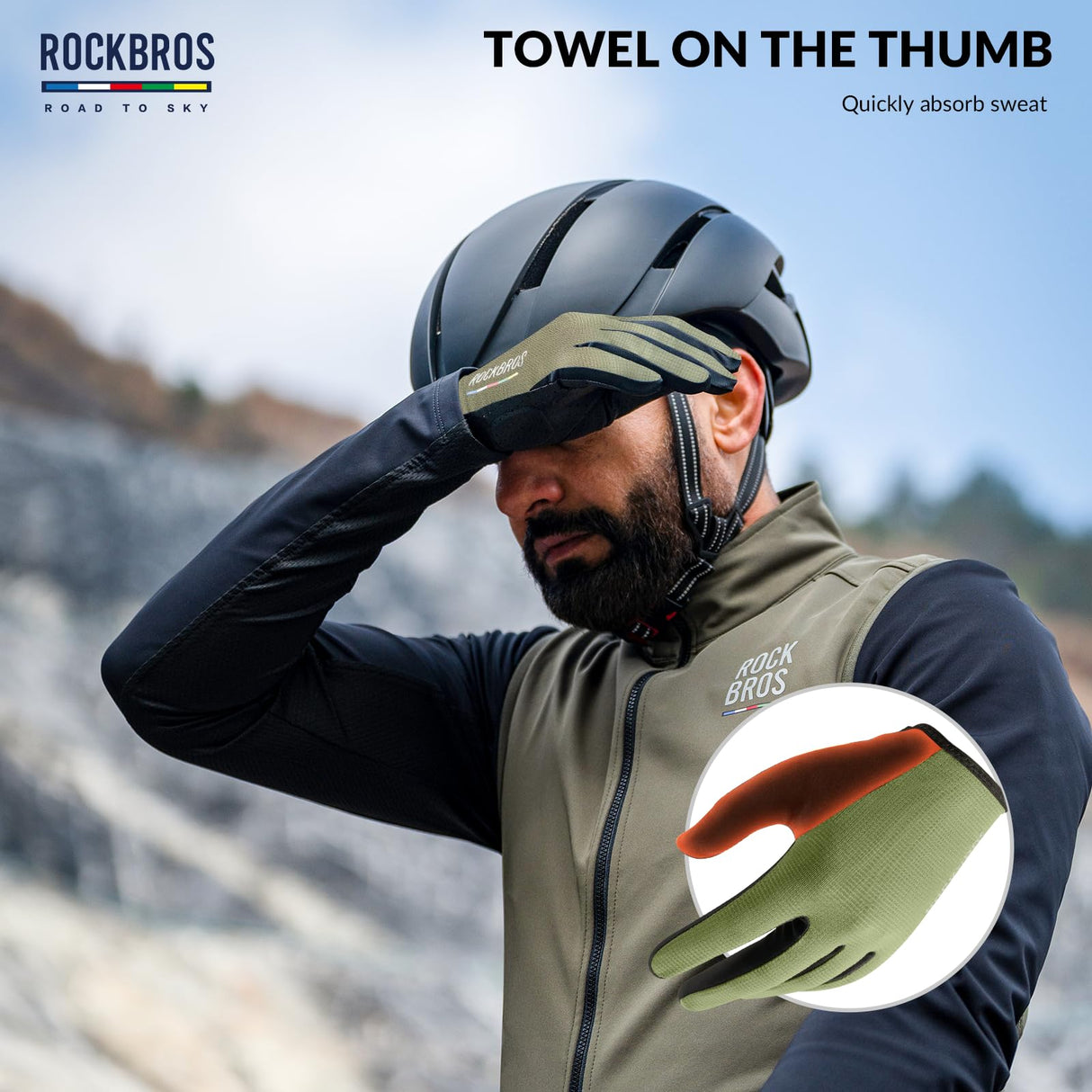 Road To Sky Fahrrad Handschuhe Frühling Sommer