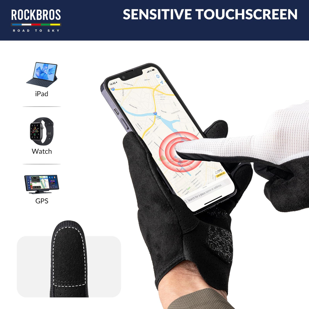 Road To Sky Fahrrad Handschuhe Frühling Sommer