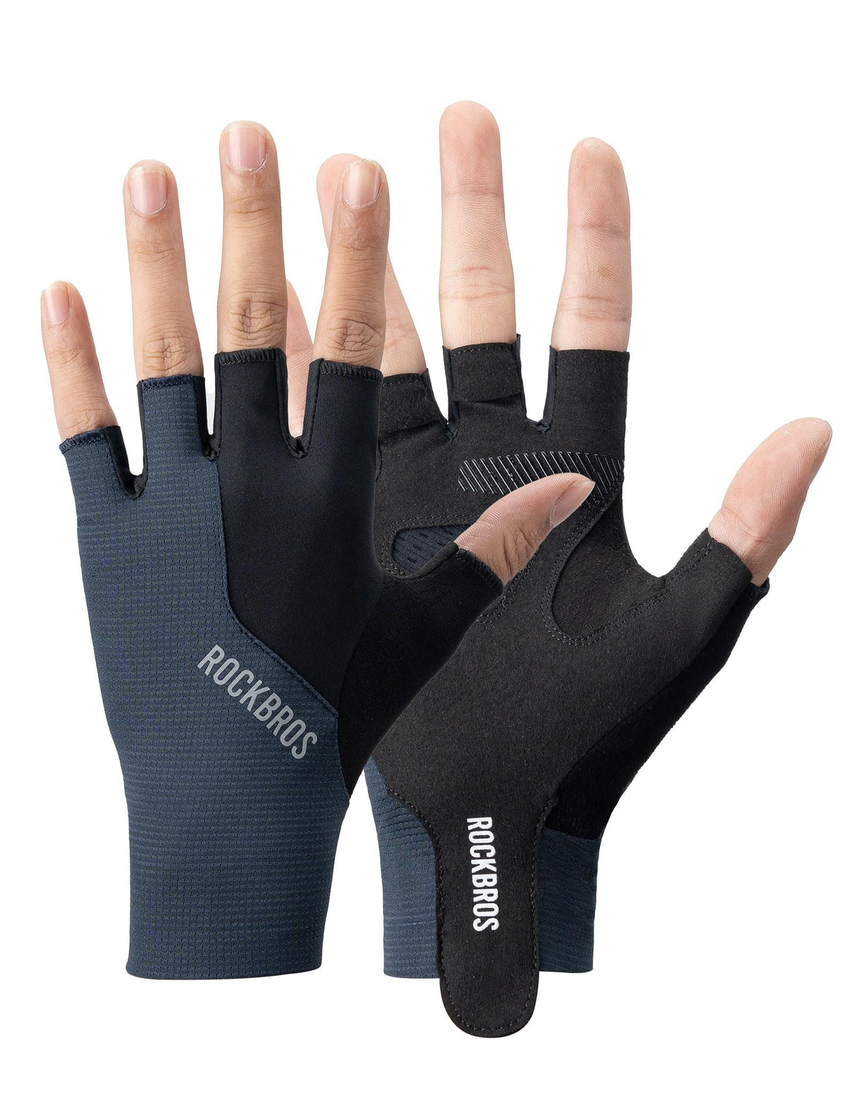 Road To Sky Fahrradhandschuhe – Fingerlose, Atmungsaktive & Reflektierende