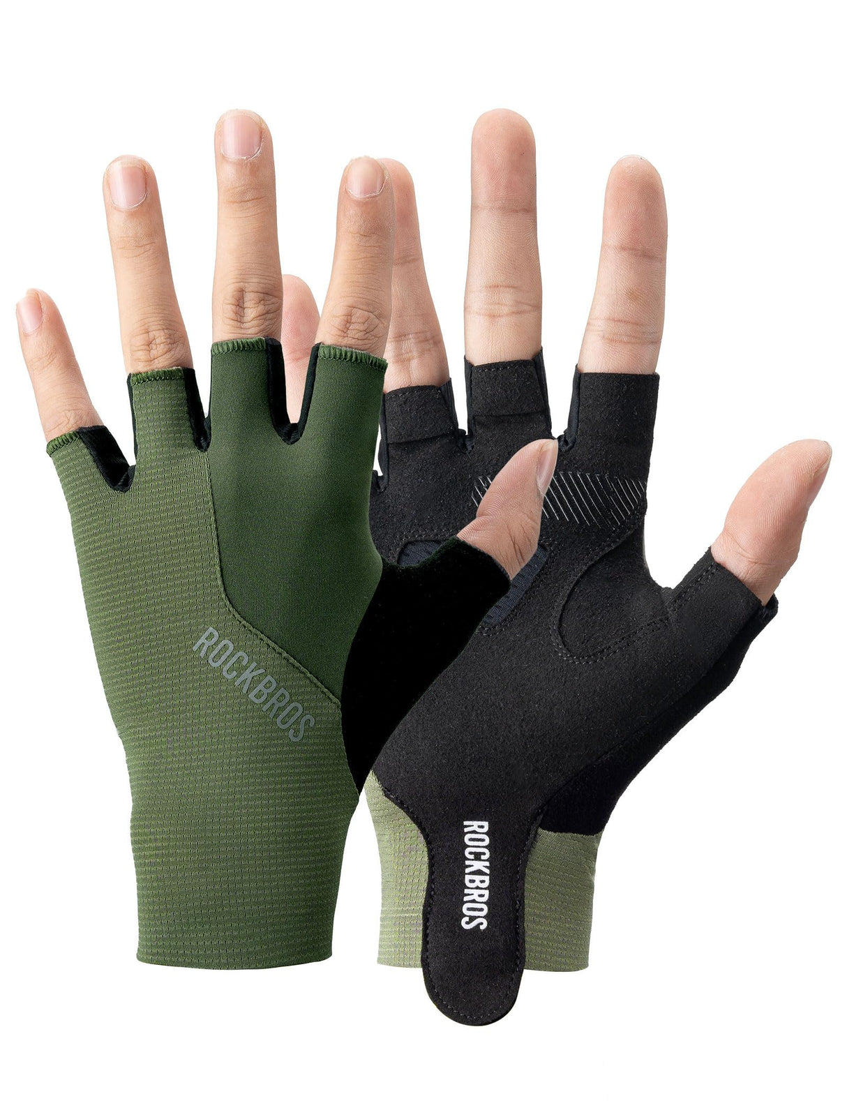 Road To Sky Fahrradhandschuhe – Fingerlose, Atmungsaktive & Reflektierende