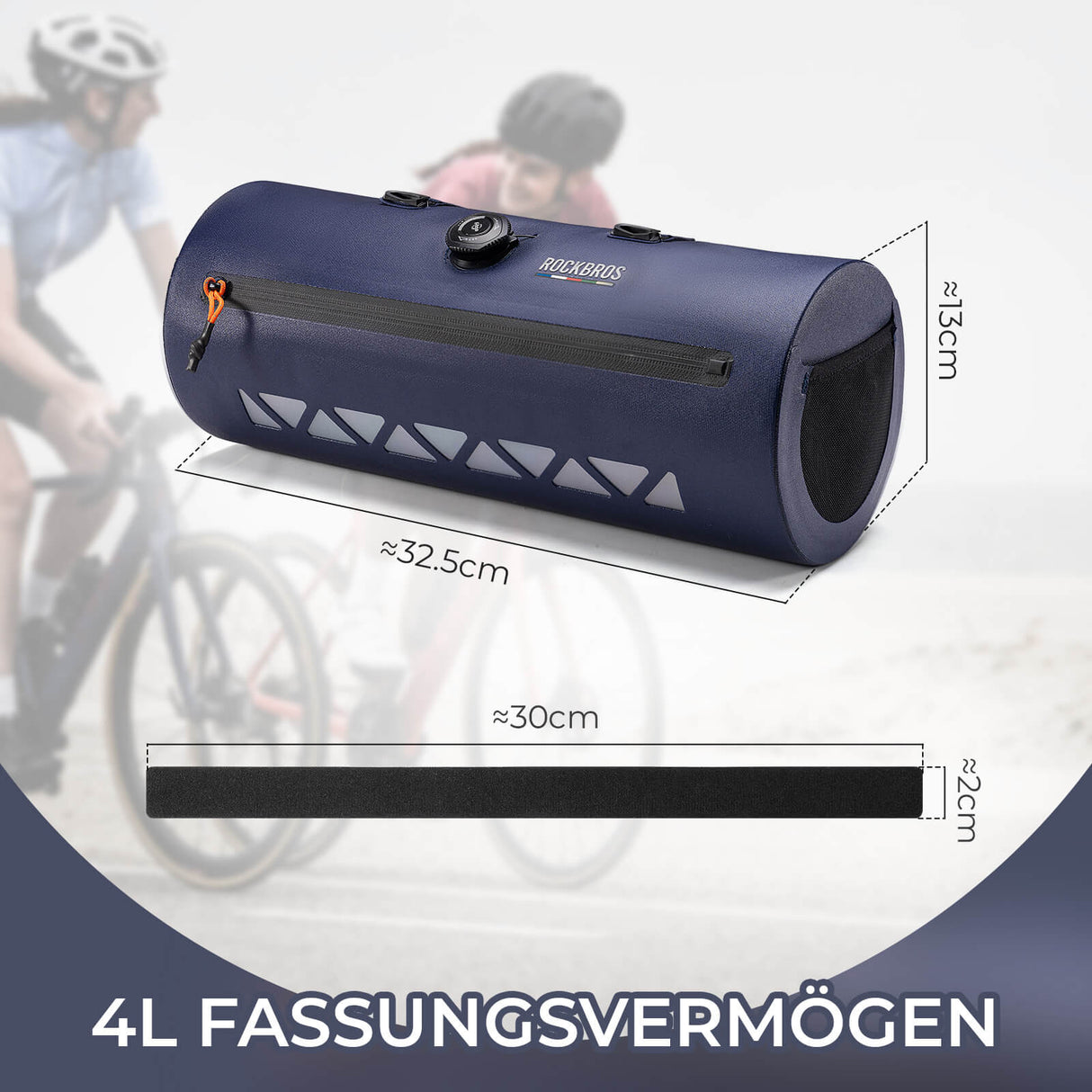 Road to Sky Fahrrad Lenkertasche – Wasserdicht 4L