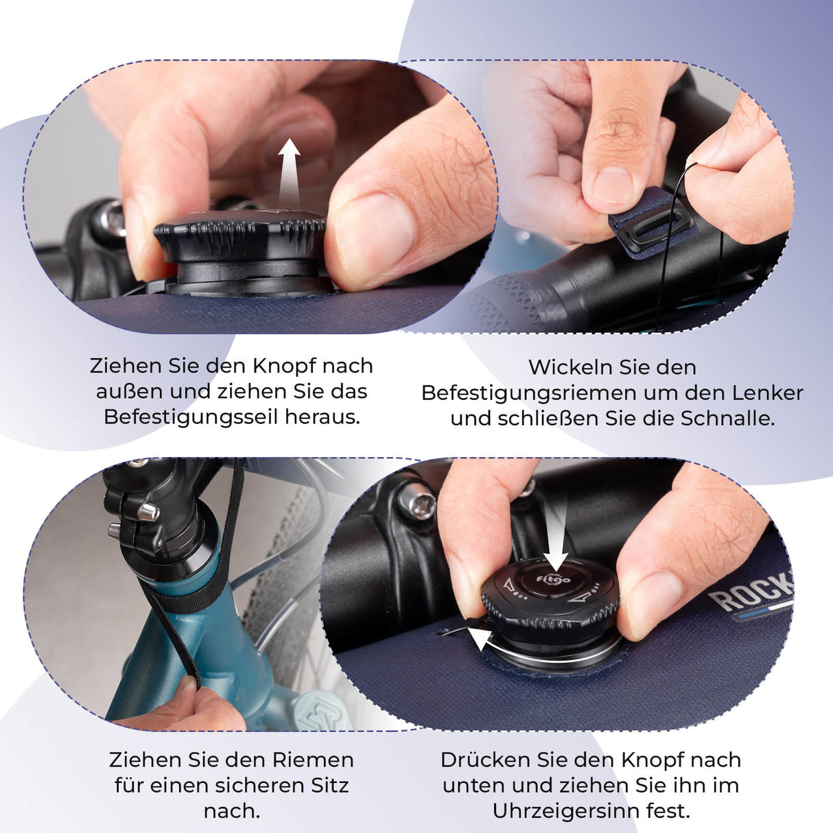 Road to Sky Fahrrad Lenkertasche – Wasserdicht 4L