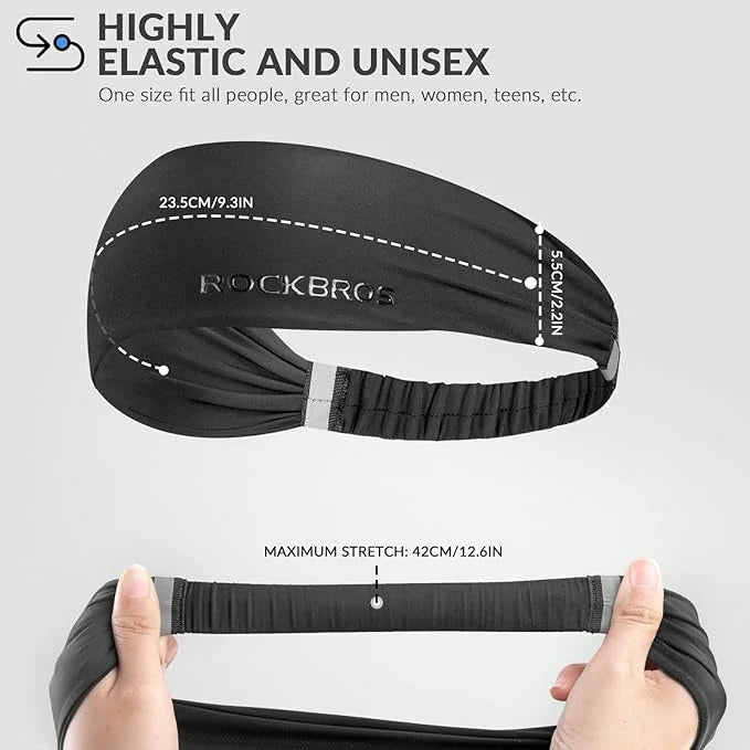 Sport Stirnbänder Wicking Schweißband Stirn Elastisch rutschfest Haarband - ROCKBROS-EU
