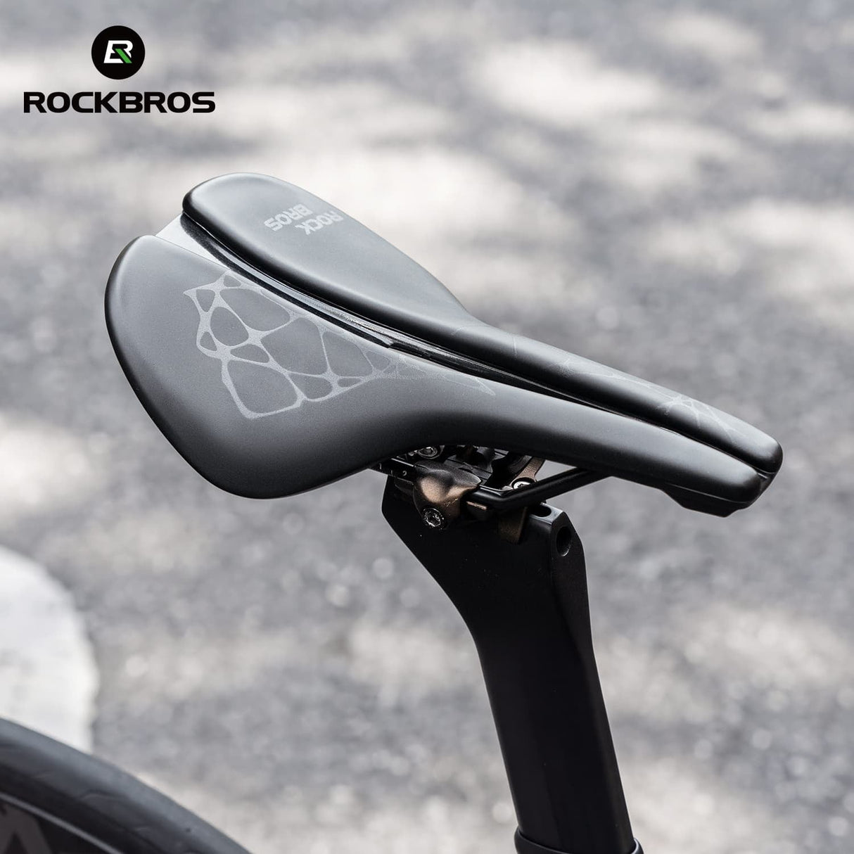 ROCKBROS Sport-Fahrradsattel mit ergonomischem Design und Cr-Mo-Gestell