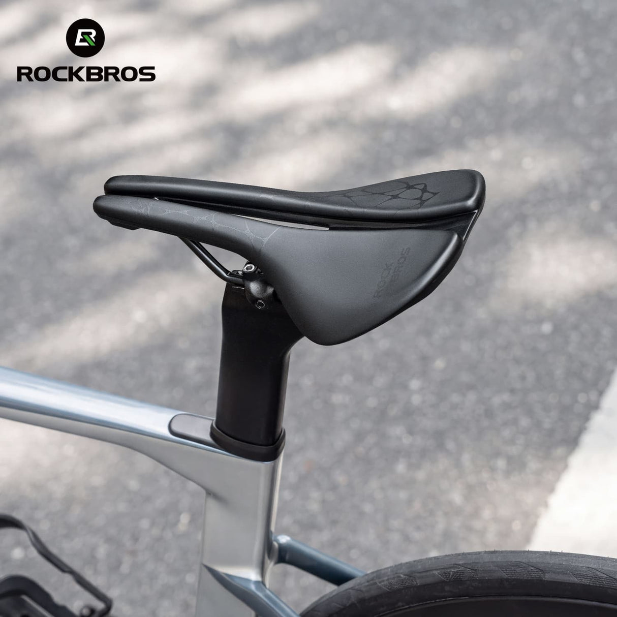 ROCKBROS Sport-Fahrradsattel mit ergonomischem Design und Cr-Mo-Gestell