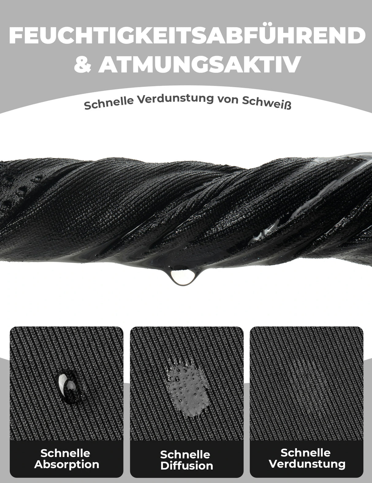 Sturmhaube Balaclava – Atmungsaktive Skimaske in Schwarz‑Grau