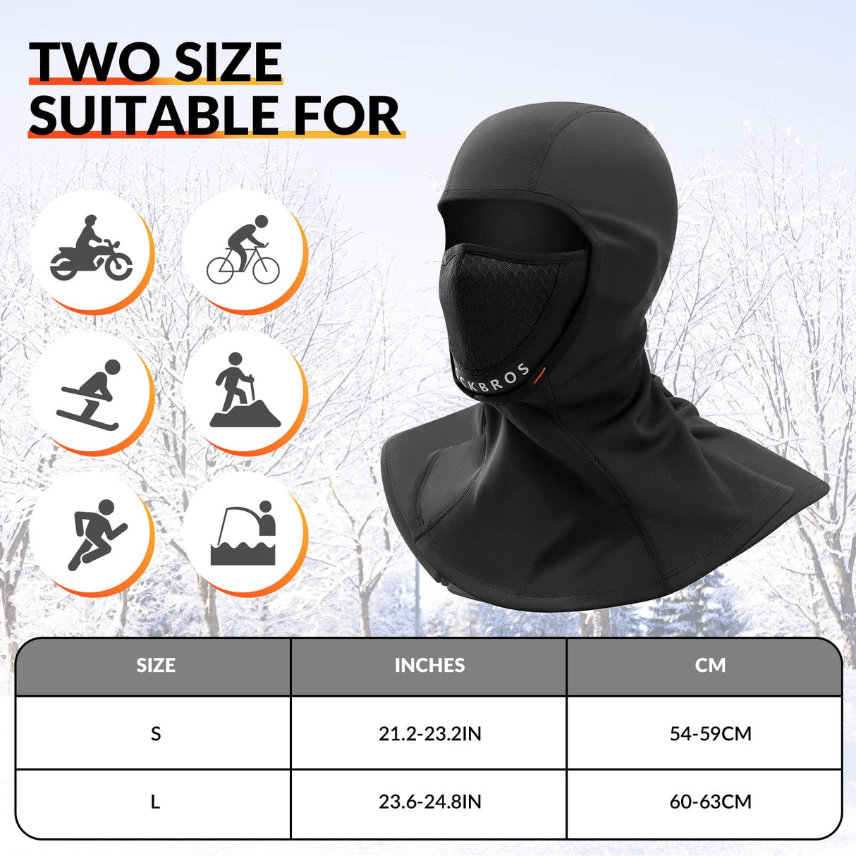 Sturmhaube Winter Balaclava – 54–63 cm