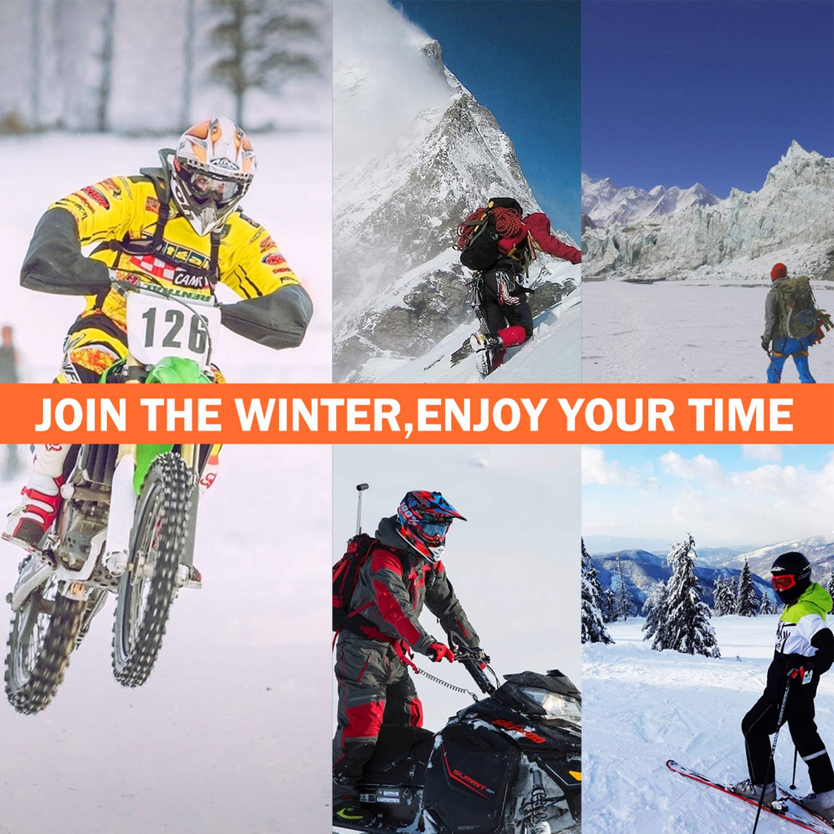 Sturmhaube Winter Warm Balaclava Winddicht Reflektierend Halswärmer