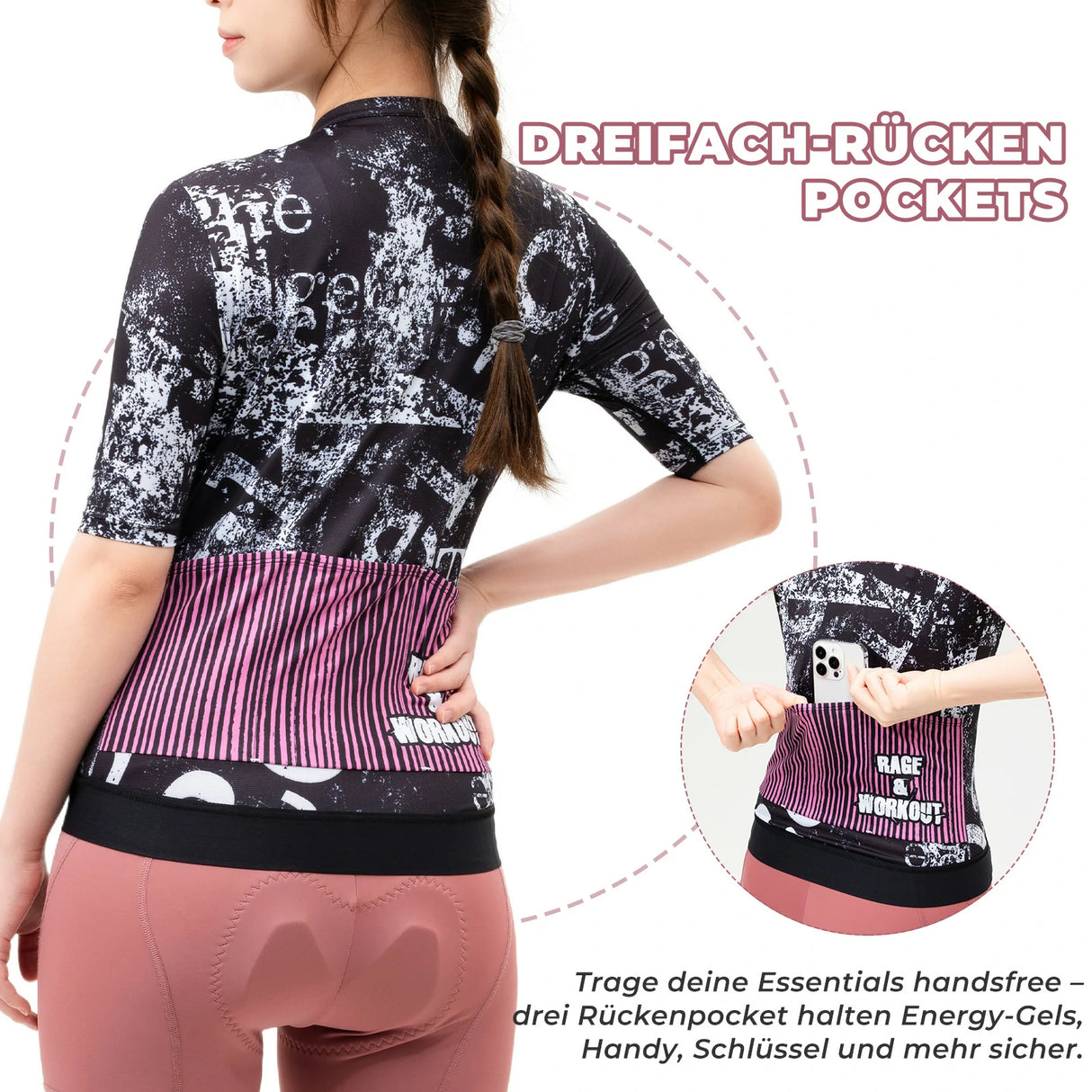 TVI Damen Radtrikot – Kurzarm mit 3 Taschen