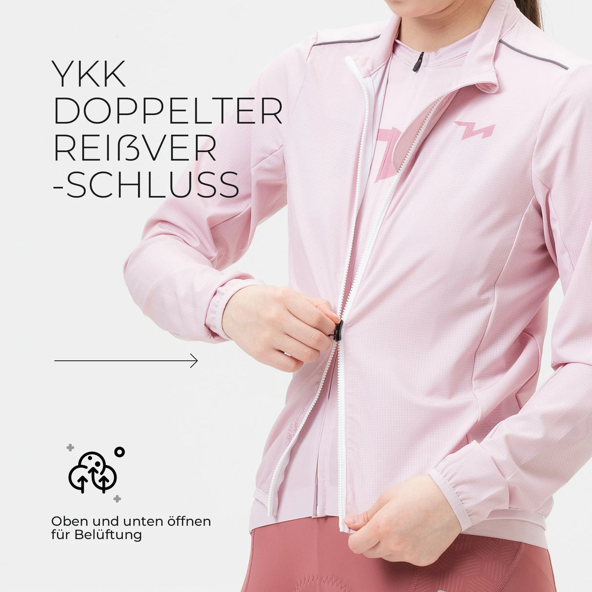 TVI Fahrradjacke Damen – Atmungsaktiv, leicht & winddicht