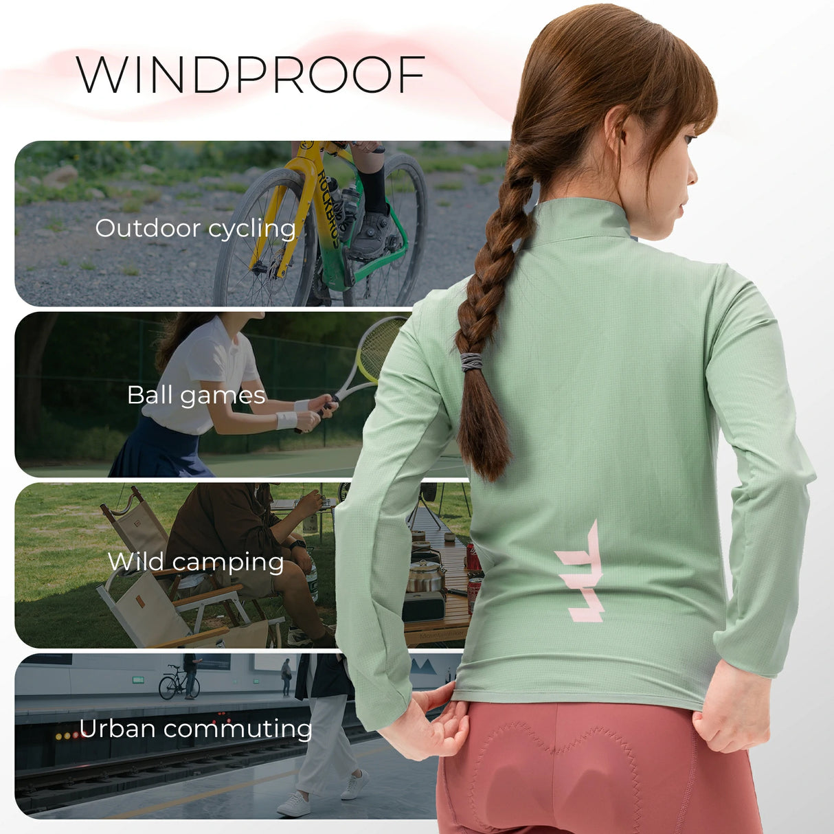 TVI Fahrradjacke Damen – Atmungsaktiv, leicht & winddicht