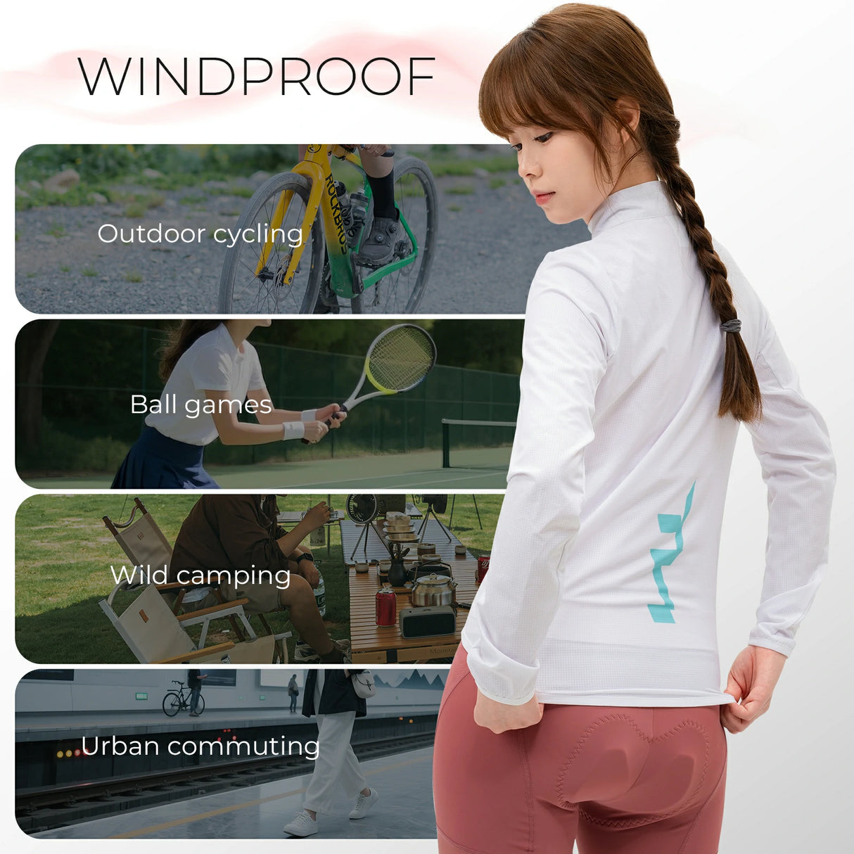 TVI Fahrradjacke Damen – Atmungsaktiv, leicht & winddicht