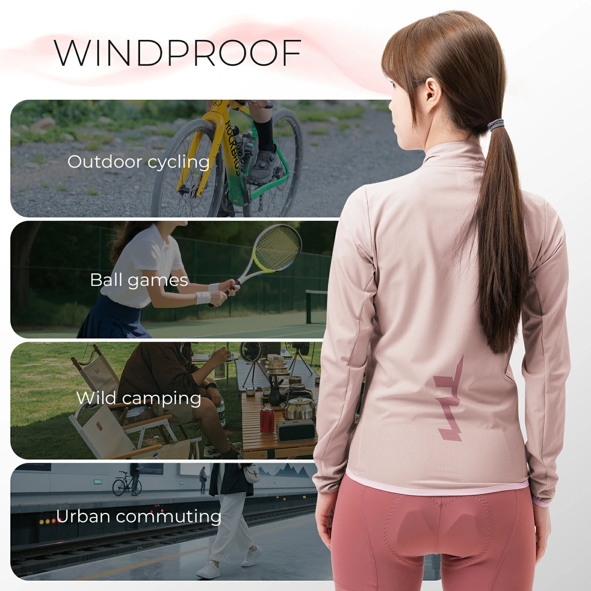 TVI Fahrradjacke Damen – Atmungsaktiv, leicht & winddicht