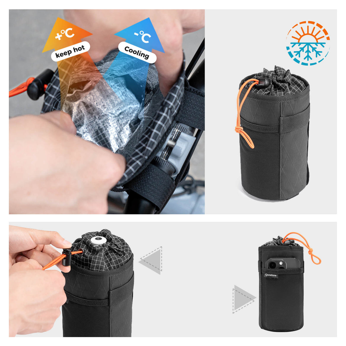 Qunature Thermotasche für Trinkflaschen