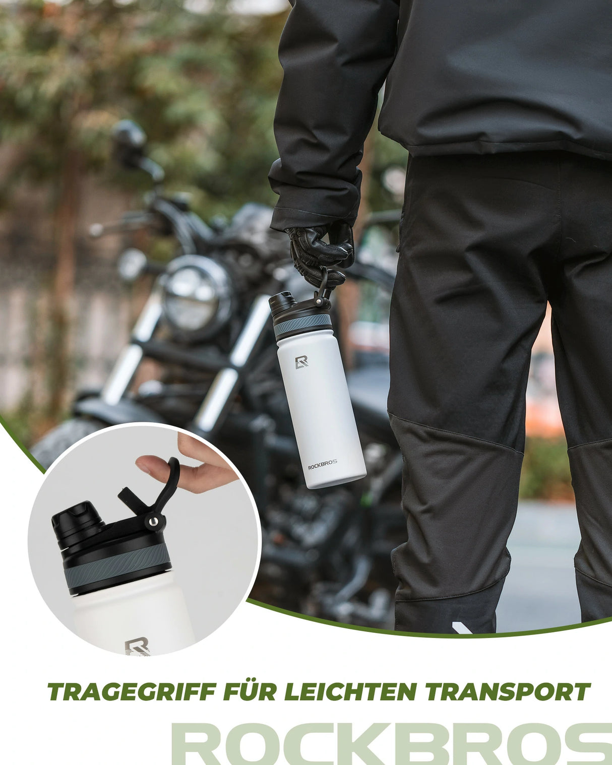 Edelstahl‑Trinkflasche – 550 ml bis 1200 ml, isoliert & BPA‑frei