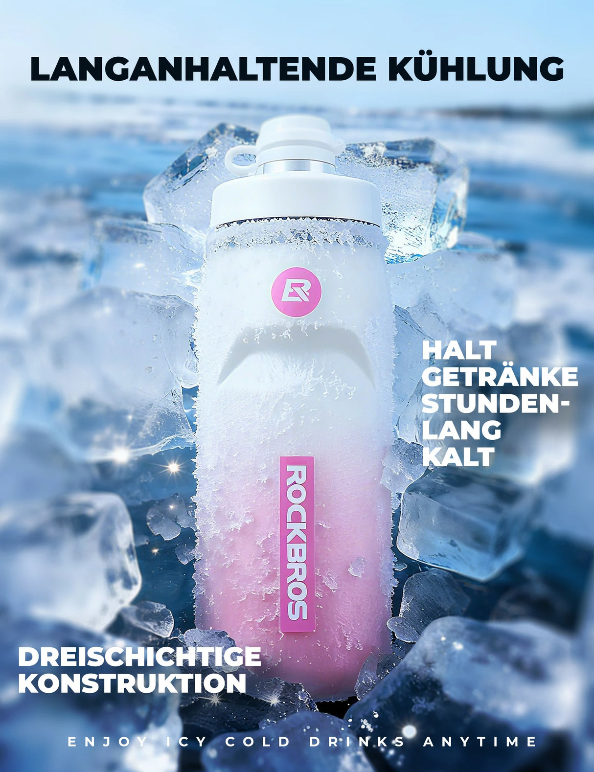 Fahrrad‑Trinkflasche 620 ml – 5 h Kühlhaltung