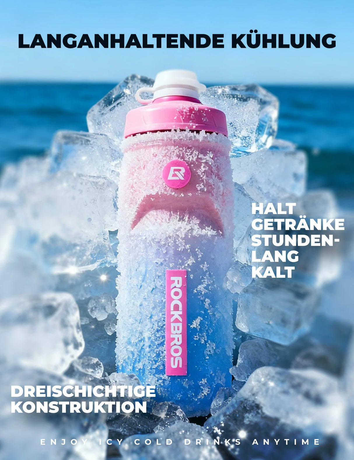 Fahrrad‑Trinkflasche 620 ml – 5 h Kühlhaltung