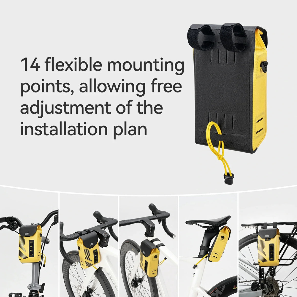 100% wasserdichte Lenkertasche 1,3L - AS-160