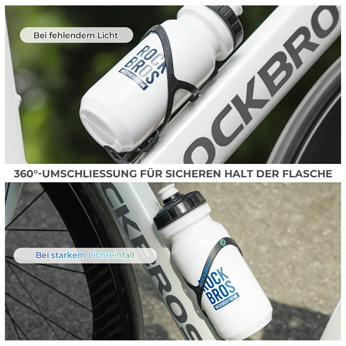 Fahrrad-Flaschenhalter aus Vollcarbon mit nur 13 g Gewicht – ultraleicht, stabil und ideal für Rennradfahrer, die Wert auf Performance legen.