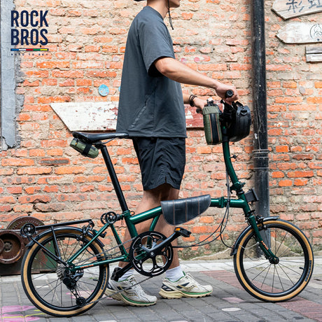 ROAD TO SKY nachhaltige Fahrrad-Oberrohrtasche aus recycelten Reifen mit 0,5 L