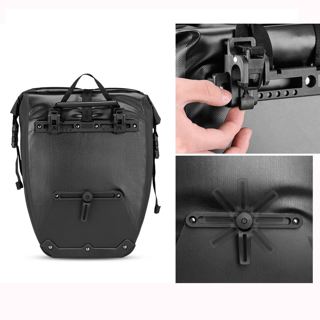 ROCKBROS 100 % wasserdichte Transporttaschen mit Netztasche 27L - ROCKBROS-EU