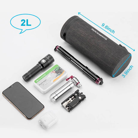 ROCKBROS 3 in 1 Wasserdichte Lenkertasche Zylindrisch Tragbar 2L - ROCKBROS-EU
