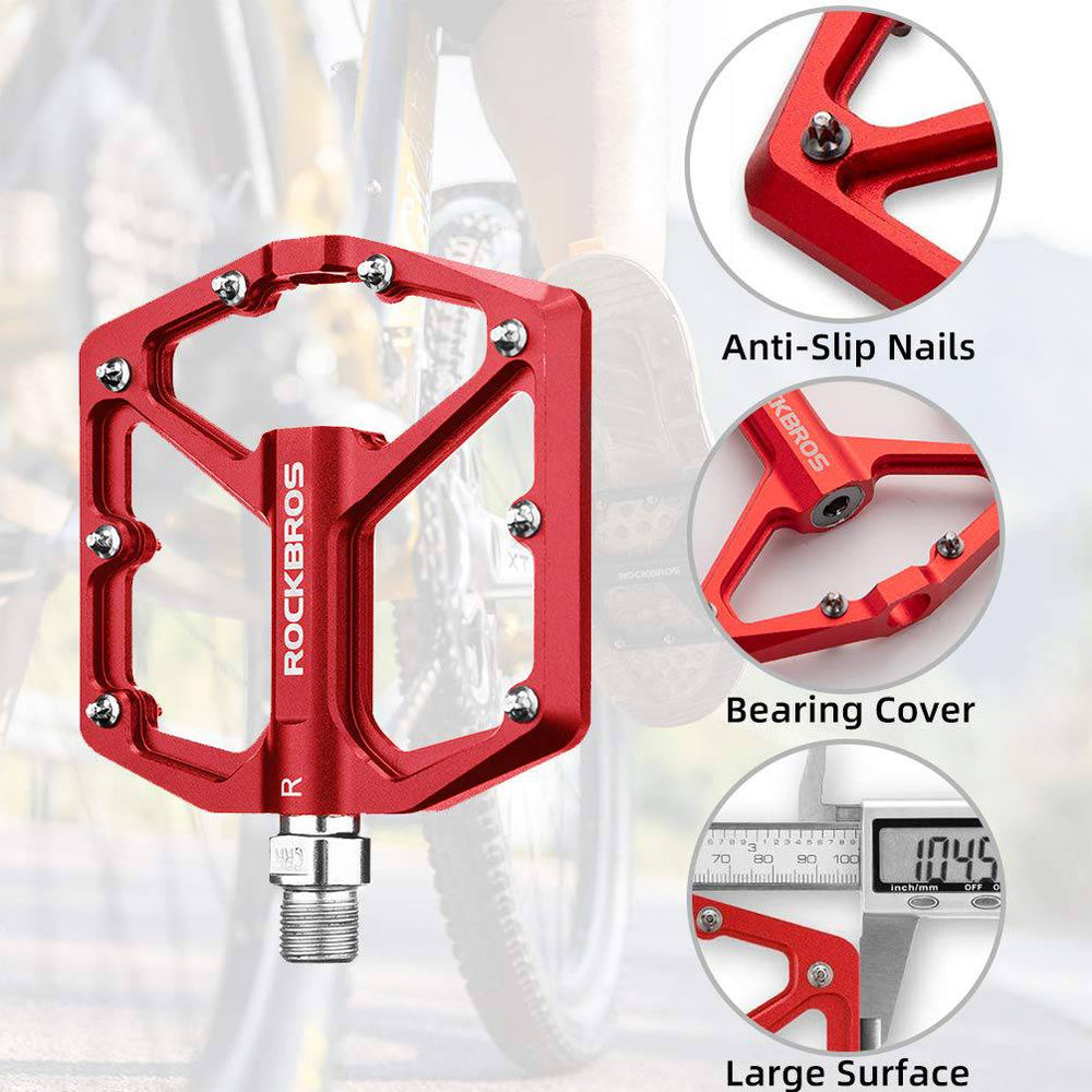ROCKBROS Aluminium Platform Pedale 9/16 Zoll für MTB E-Bike Stadtrad - ROCKBROS-EU