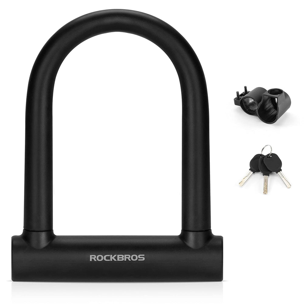 ROCKBROS Fahrrad Bügelschloss für Fahrräder & Motorräder aus legiertem - ROCKBROS-EU
