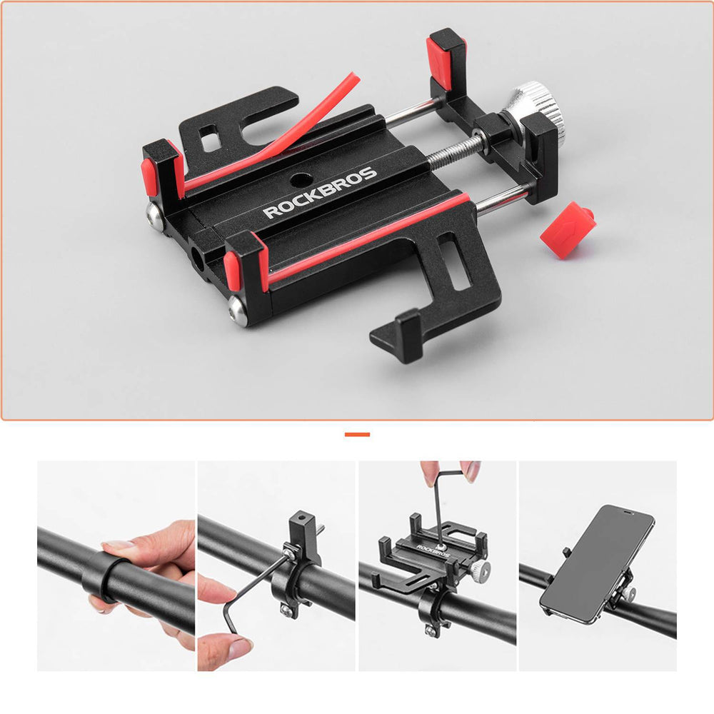 ROCKBROS Fahrrad Motorrad Handyhalterung mit 360 Rotation Clip - ROCKBROS-EU