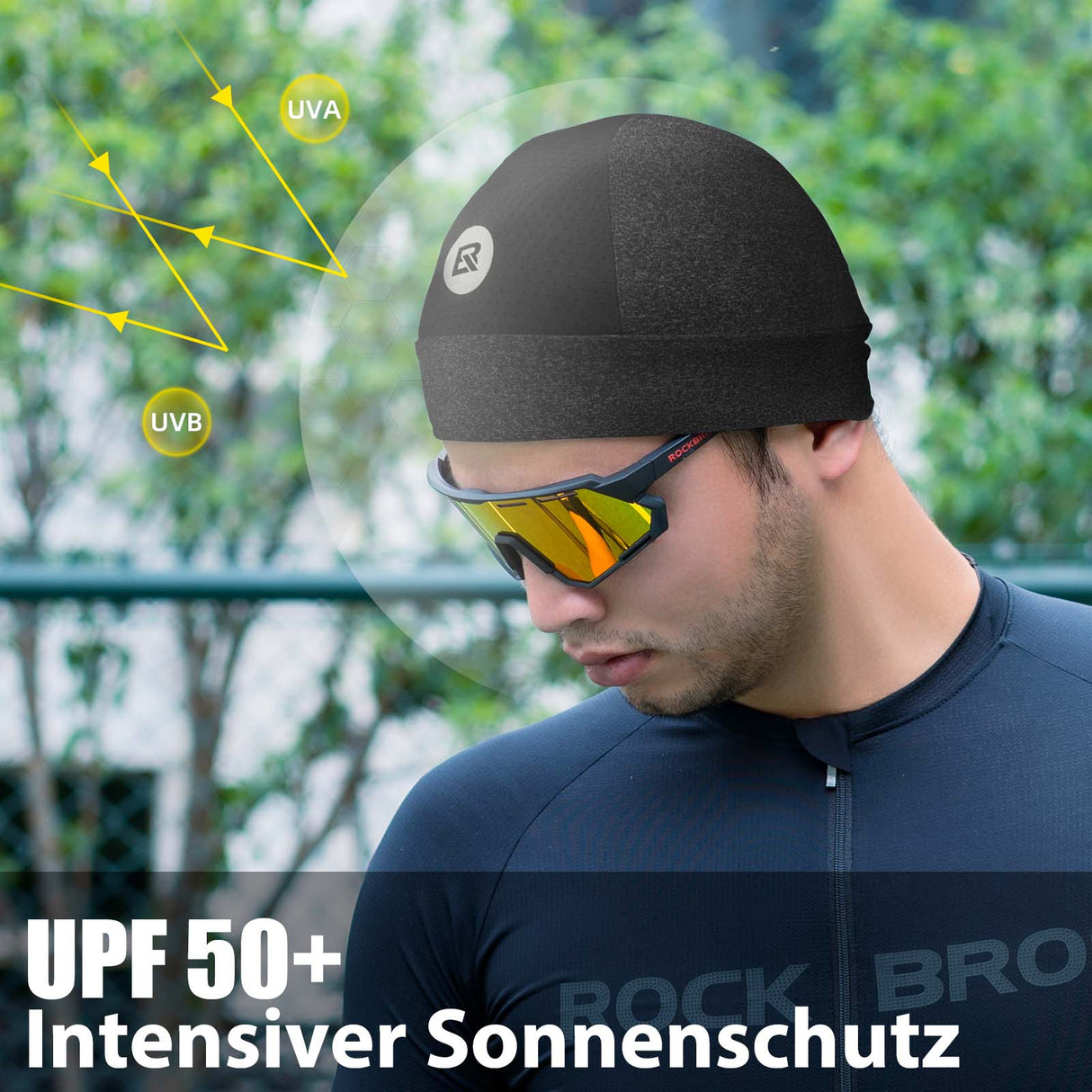 ROCKBROS Fahrrad Mütze Sommer UV Schutz Laufmütze Herren 50-64CM - ROCKBROS-EU