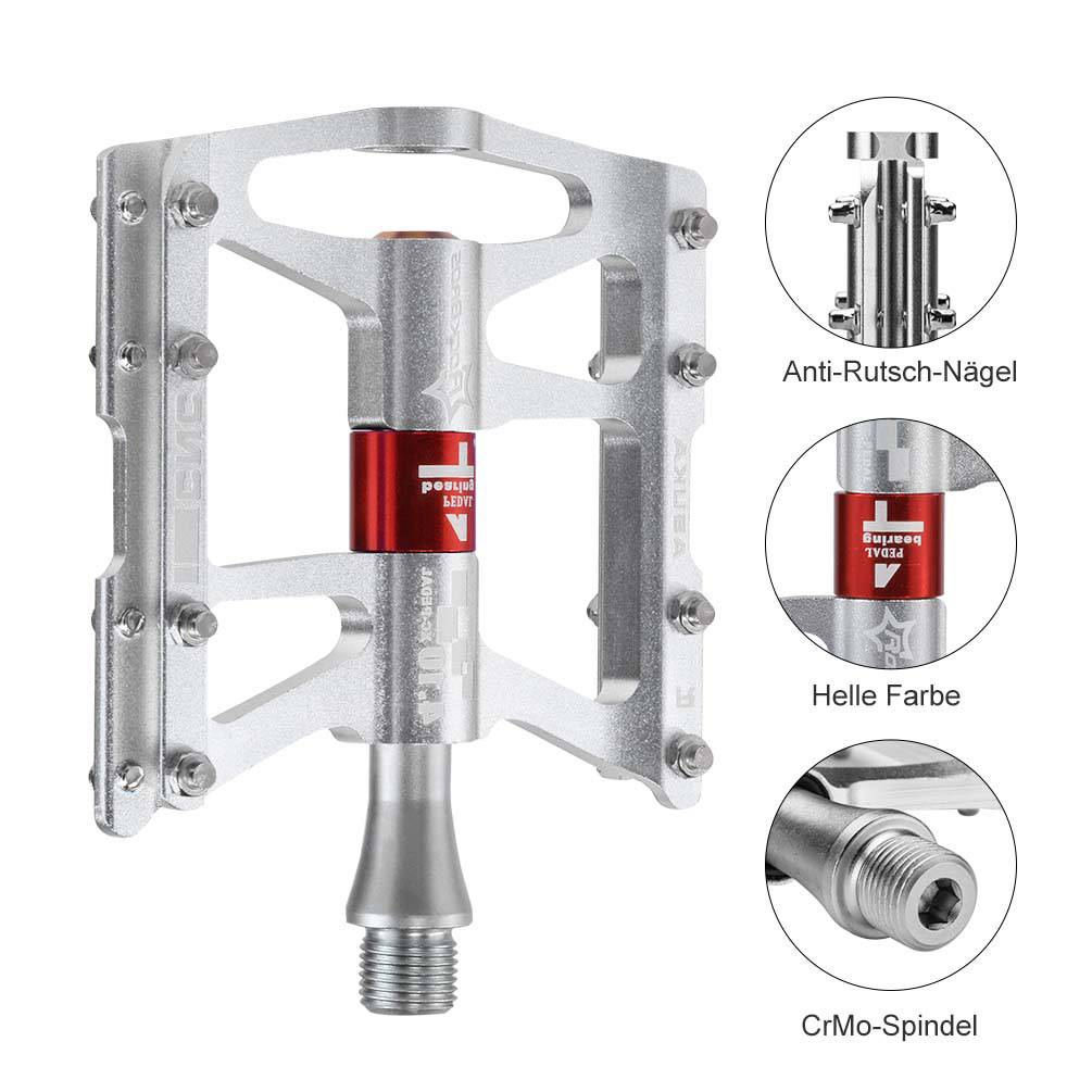 ROCKBROS Fahrrad Pedale 9/16 für MTB/BMX/Rennrad 4 Sealed Bearings - ROCKBROS-EU