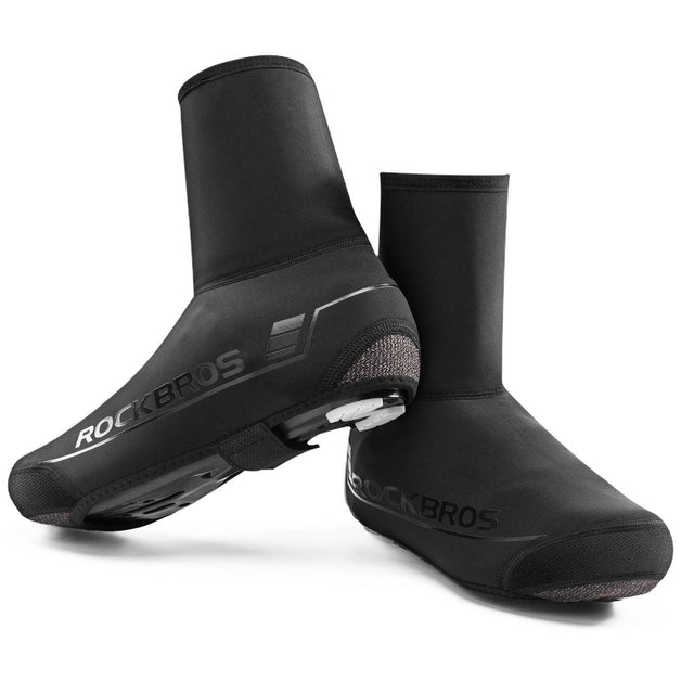 ROCKBROS Fahrrad Überschuhe Winter warm Überzieher für Radsport Schwarz - ROCKBROS-EU